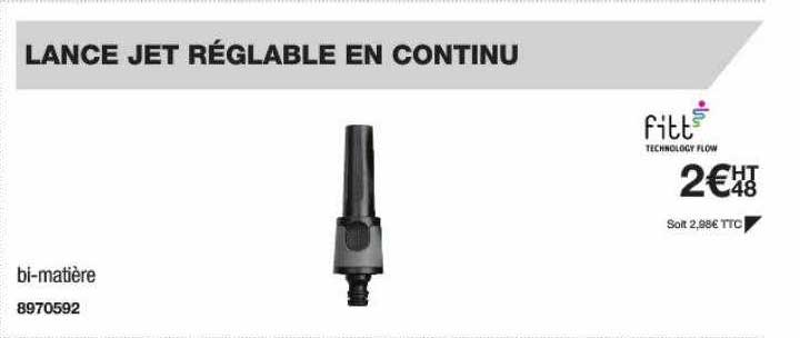 Lance Jet Réglable En Continu