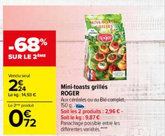 Mini-toasts Grillés Roger