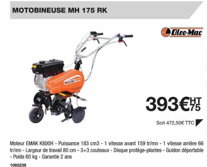 motobineuse mh 175 rk oleo-mac