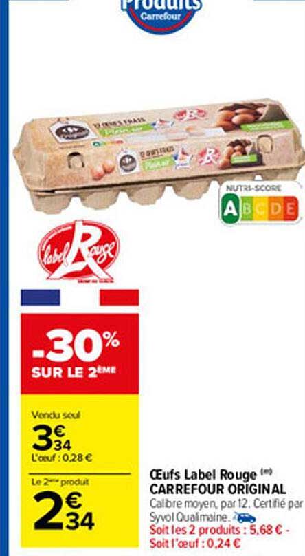 Oeufs Label Rouge Carrefour Original