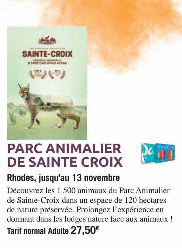 parc animalier de sainte croix rhodes