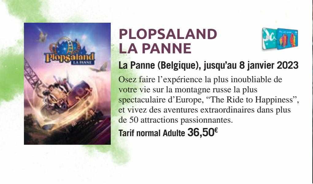 plopsaland la panne