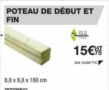 poteau de début et fin