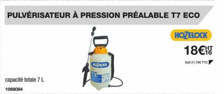 Pulvérisateur à Pression Préalable T7 Eco Hozelock