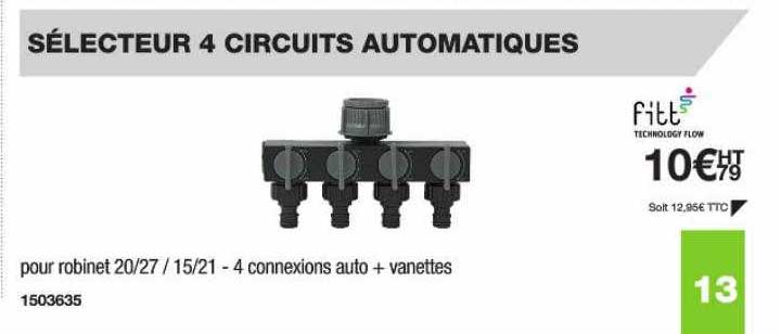 sélecteur 4 circuits automatiques