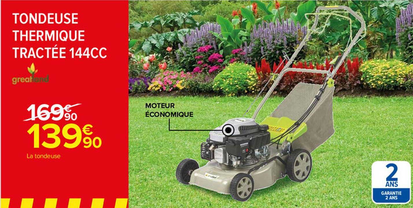 Tondeuse Thermique Tractée 144cc Greatland