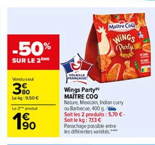 wings party maître coq