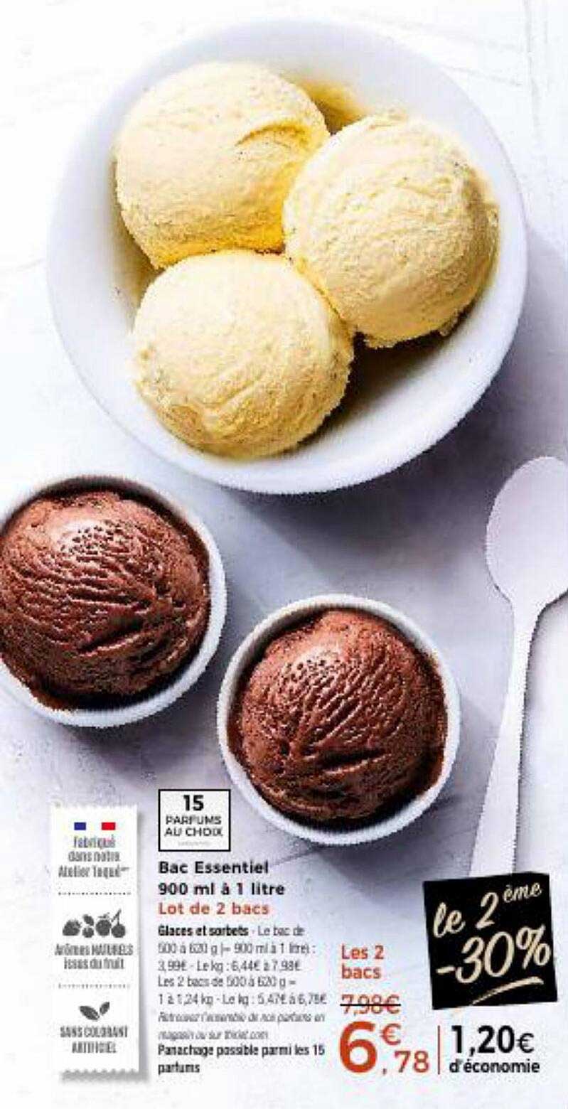 bac essentiel 900 ml à 1 litre