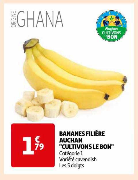 bananes filière auchan "cultivons le bon"