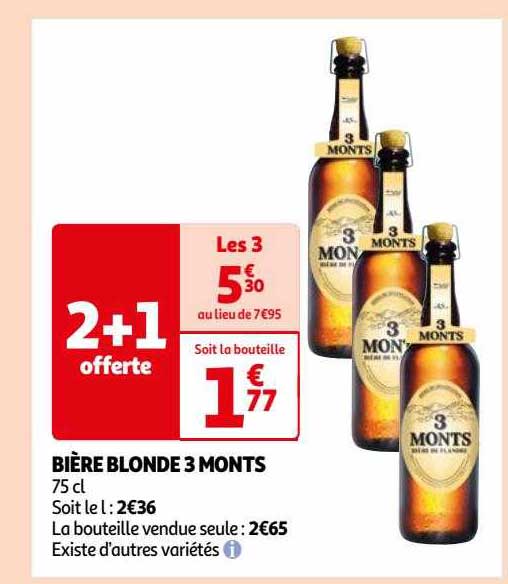 bière blonde 3 monts