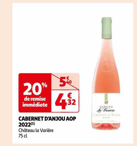 cabernet d'anjou aop 2022 château la varière