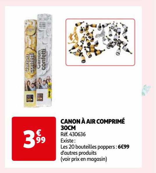 canon à air comprimé 30 cm