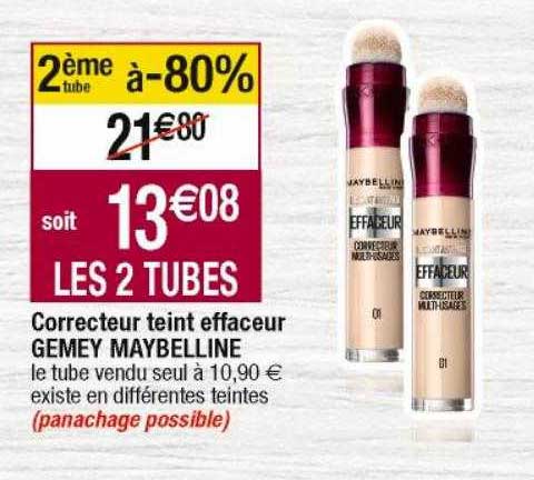correcteur teint effaceur gemey maybelline