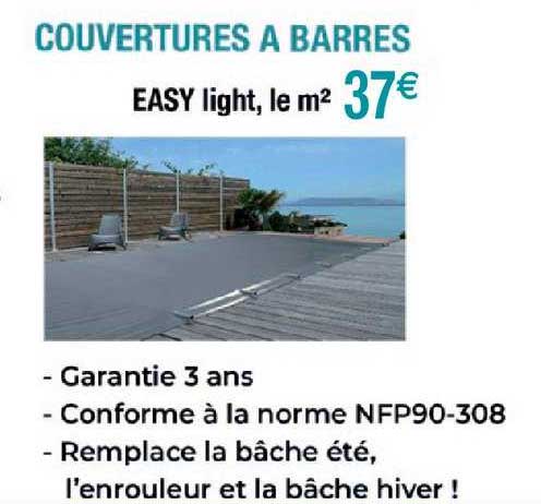couvertures à barres easy light
