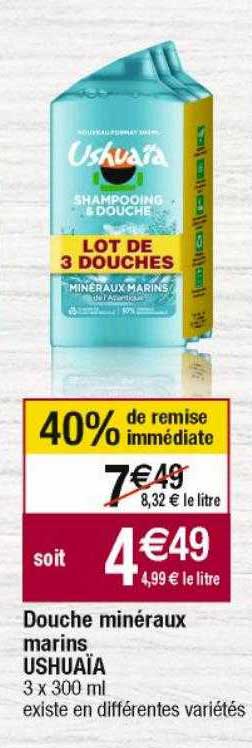 douche minéraux marins ushuaïa