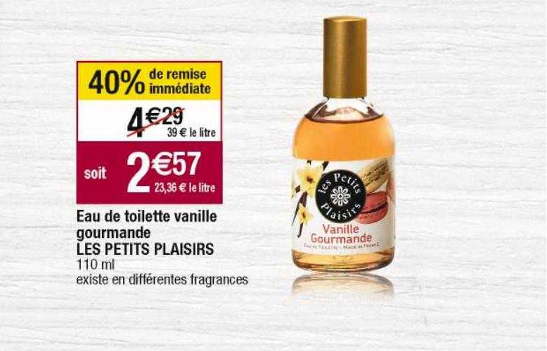 eau de toilette vanille gourmande les petits plaisirs