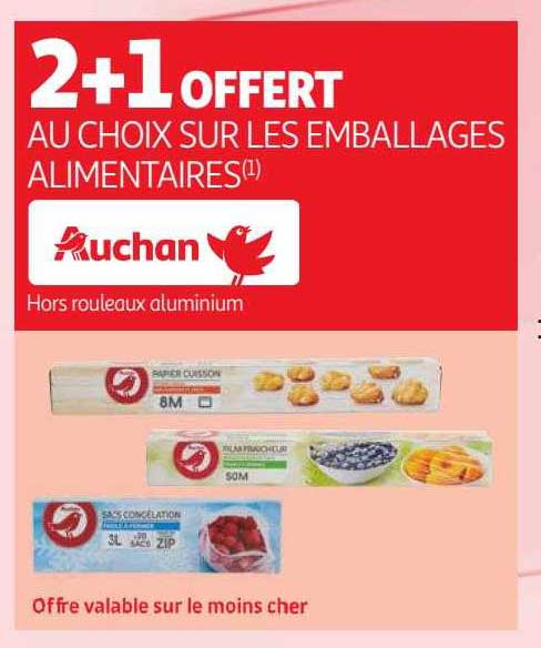emballages alimentaires auchan