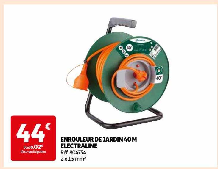 enrouleur de jardin 40 m electraline