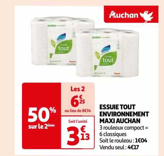 essuie tout environnement maxi auchan