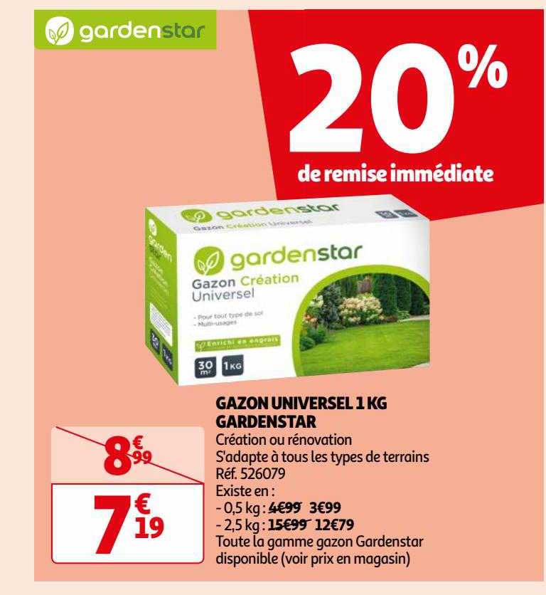 Gazon Universel 1 Kg Gardenstar