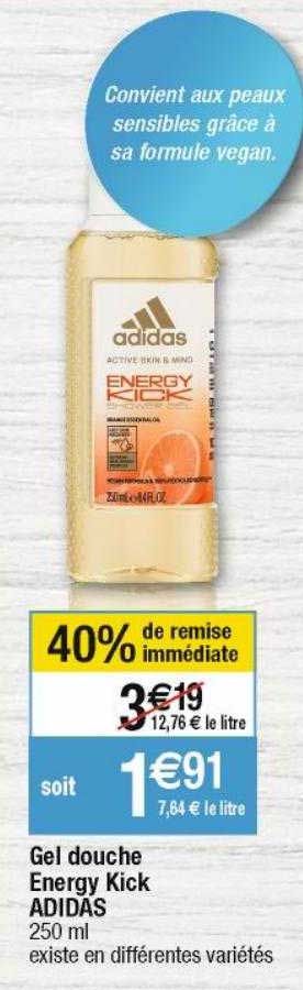 Gel Douche Energy Kick Adidas