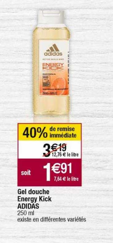 gel douche energy kick adidas