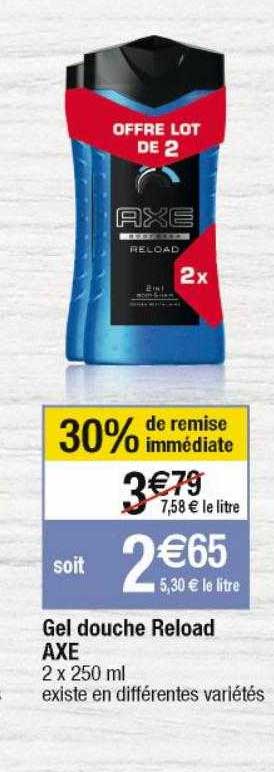 gel douche reload axe