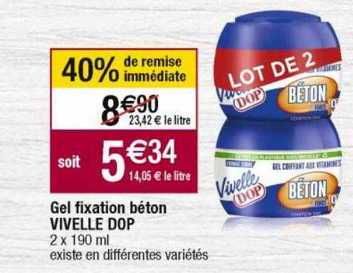 gel fixation béton vivelle dop