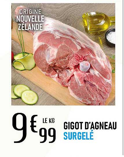 gigot d'agneau surgelé