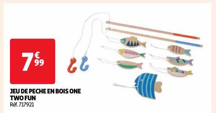 jeu de pêche en bois one two fun