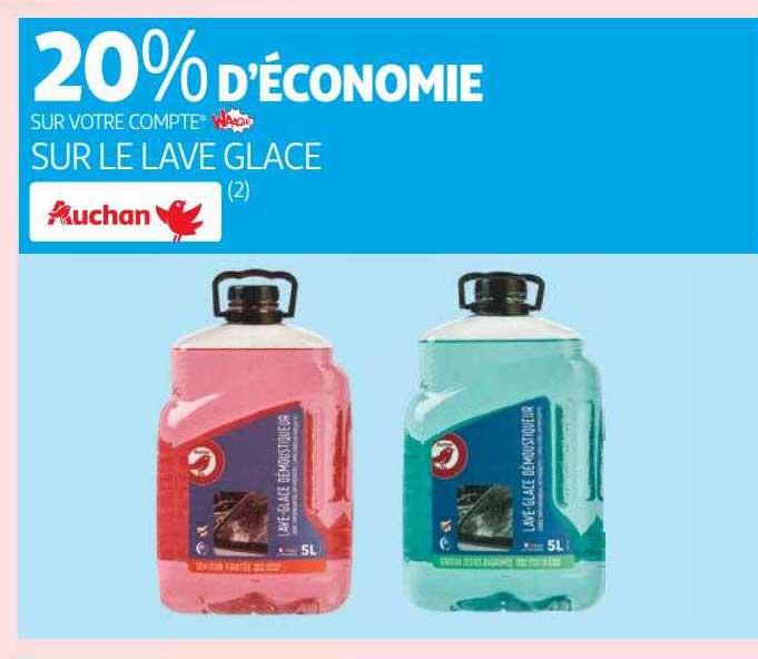 lave glace auchan