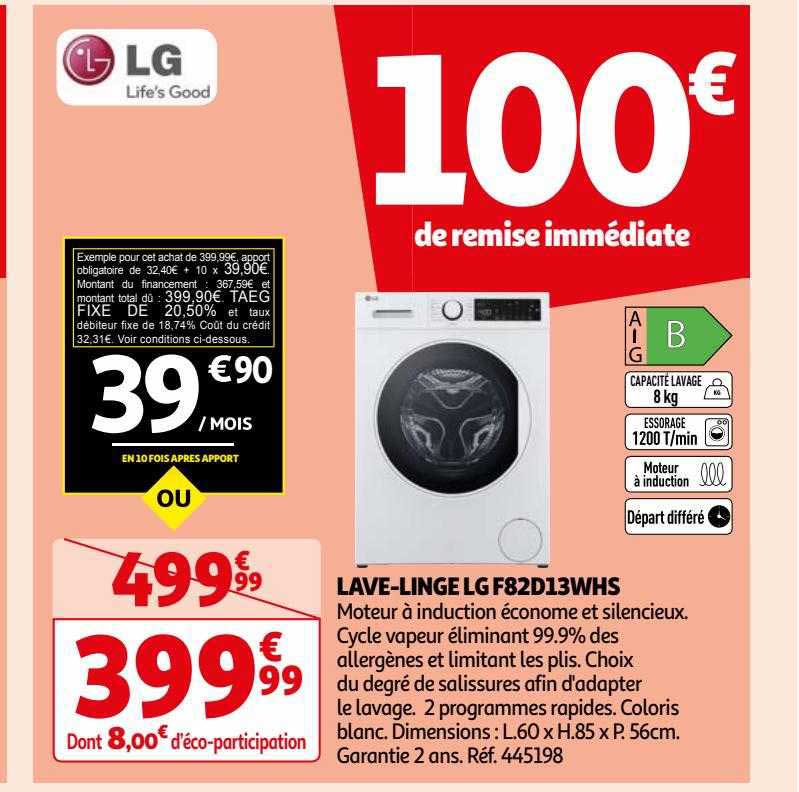 lave-linge lg f82d13whs