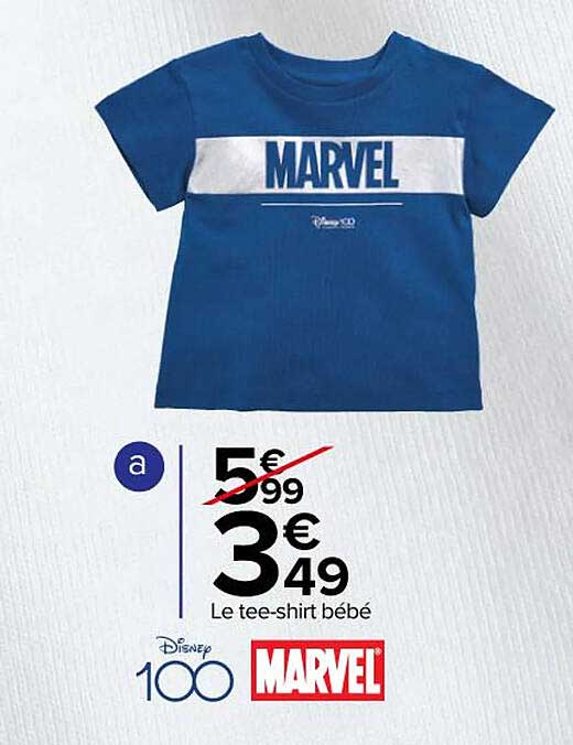 le tee-shirt bébé marvel