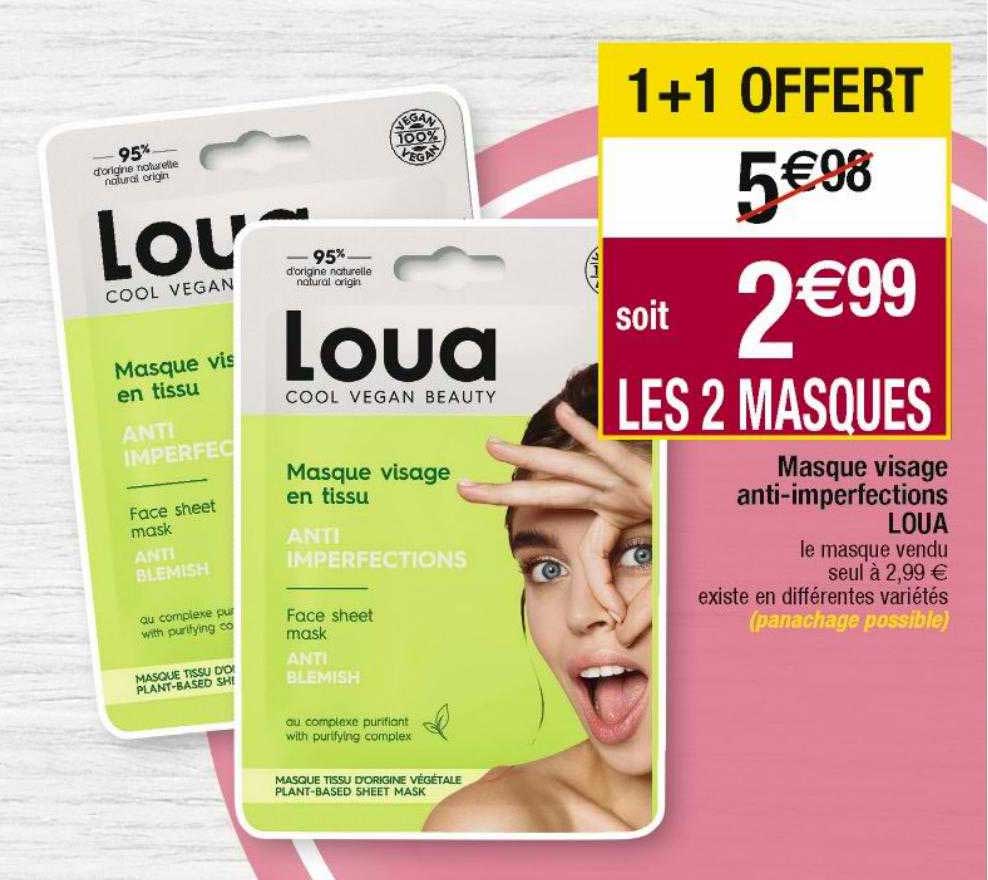masque visage anti-imperfection loua