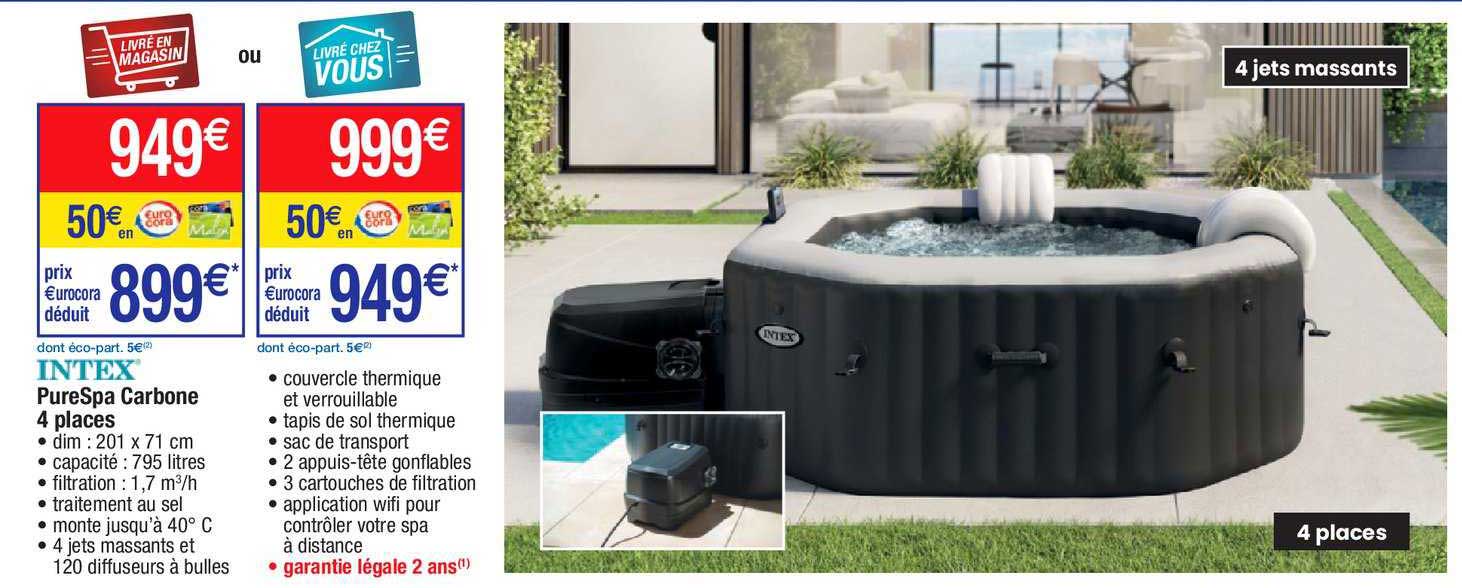 pureSpa carbone 4 places