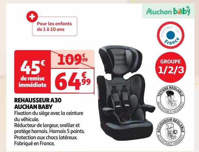 rehausseur a30 auchan baby