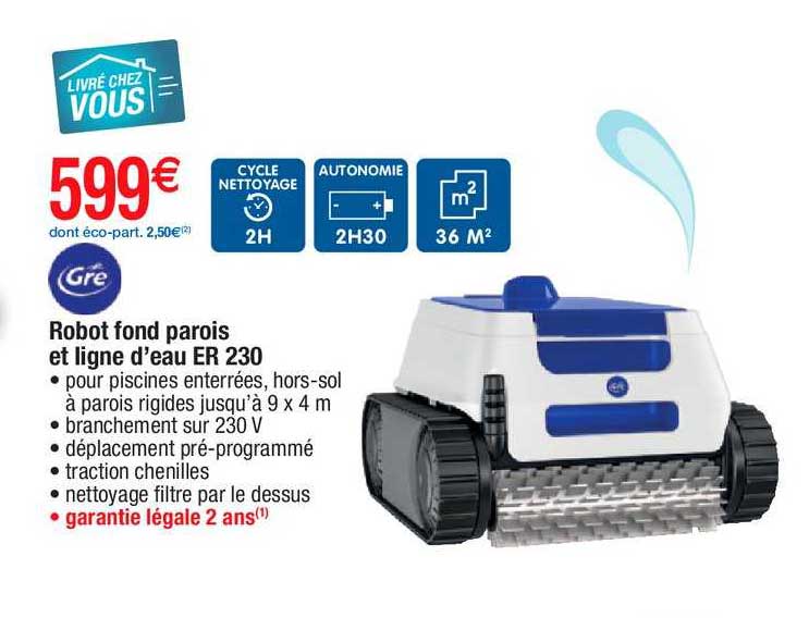 robot fond parois et ligne d'eau er 230 gré