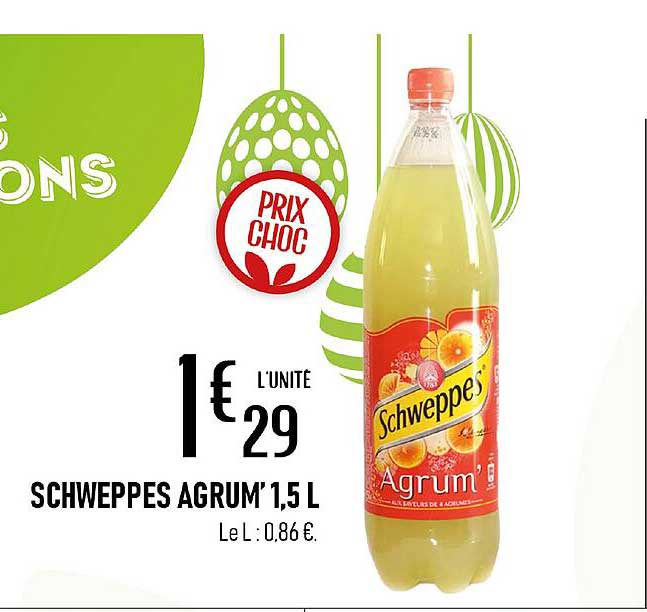 schweppes agrum' 1,5 l