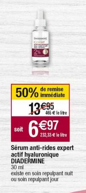 sérum anti-rides expert actif hyaluronique diadermine