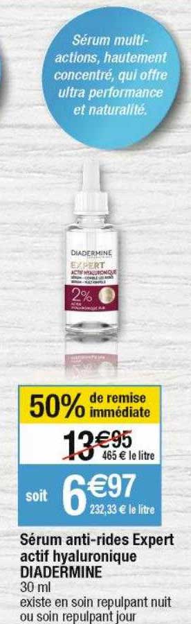 sérum anti-rides expert actif hyaluronique diadermine