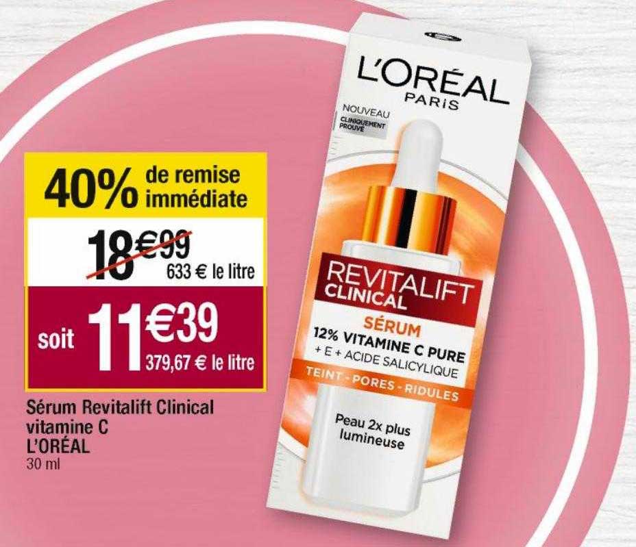 sérum revitalift clinical vitamine c l'oréal