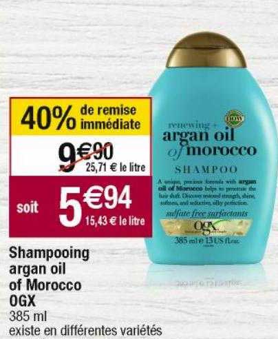 shampooing argan oil of morocco ogx