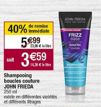 shampooing boucles couture john frieda