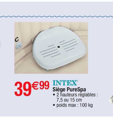 siège pureSpa intex