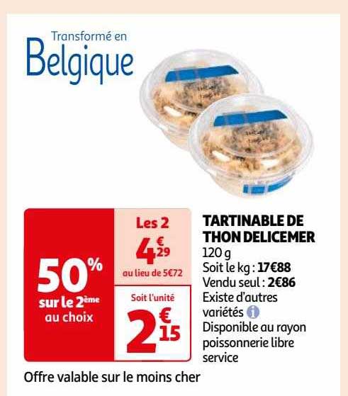 Tartinable De Thon Délicemer