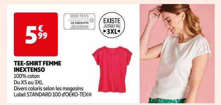 tee-shirt femme inextenso