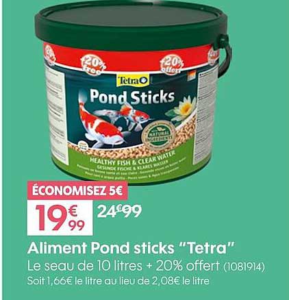aliment pond sticks "tetra"