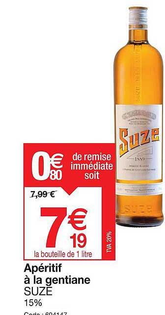 Apéritif à La Gentiane Suze