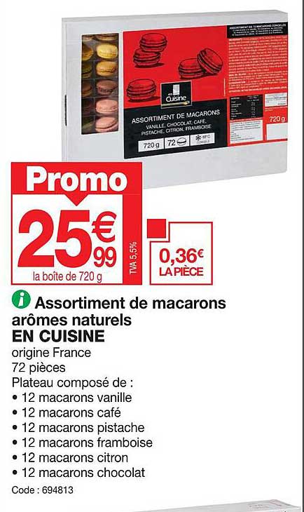 Assortiment De Macarons Arômes Naturels En Cuisine