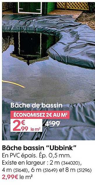 bâche bassin "ubbink"